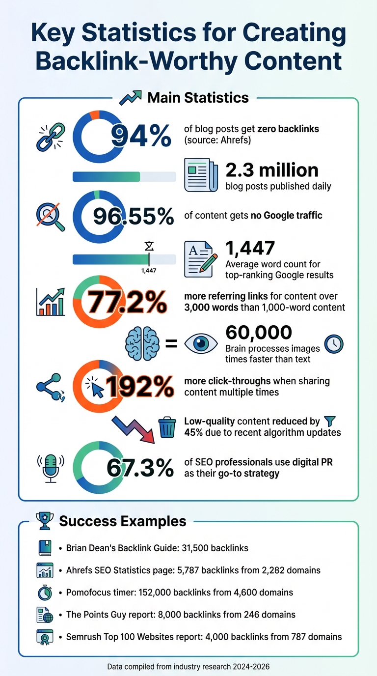 Key Statistics for Creating Backlink-Worthy Content in 2026