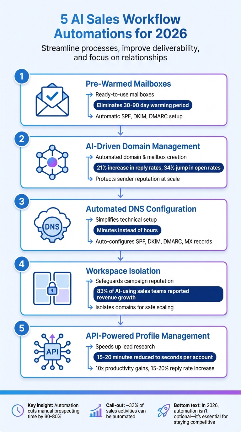 5 Essential AI Sales Workflow Automations for 2026