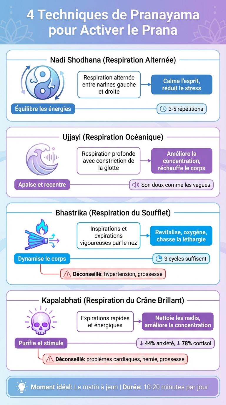 4 Techniques de Pranayama pour Activer le Prana