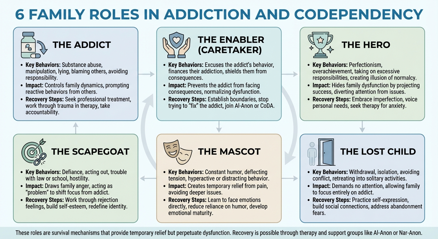 6 Family Roles in Addiction: Behaviors, Impact, and Recovery Steps