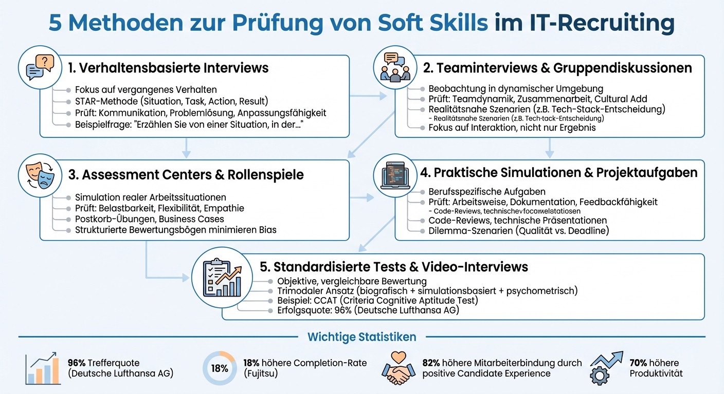5 Methoden zur Prüfung von Soft Skills im IT-Recruiting