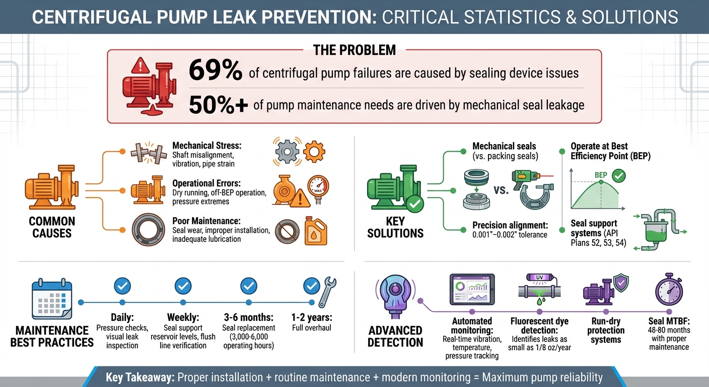 Centrifugal Pump Leak Prevention: Key Statistics and Solutions