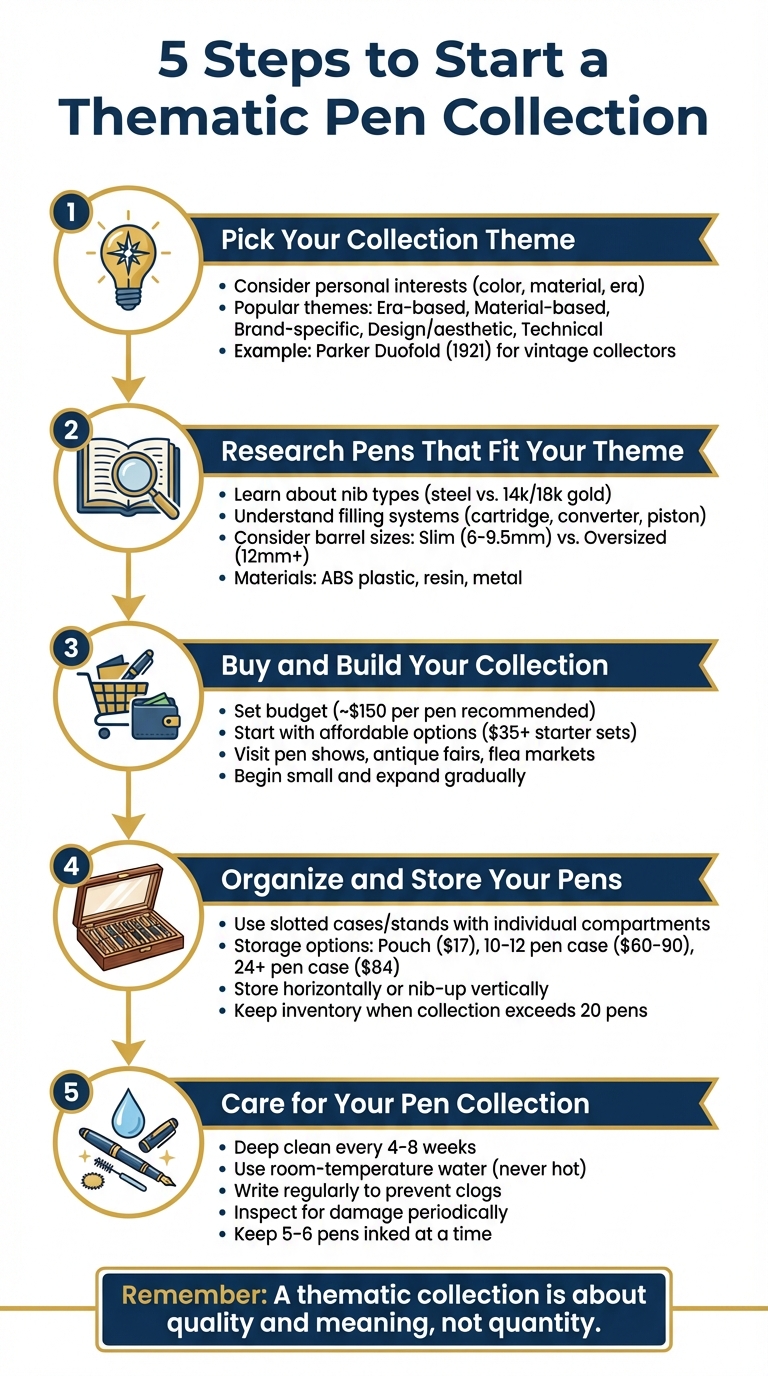 5 Steps to Start a Thematic Pen Collection