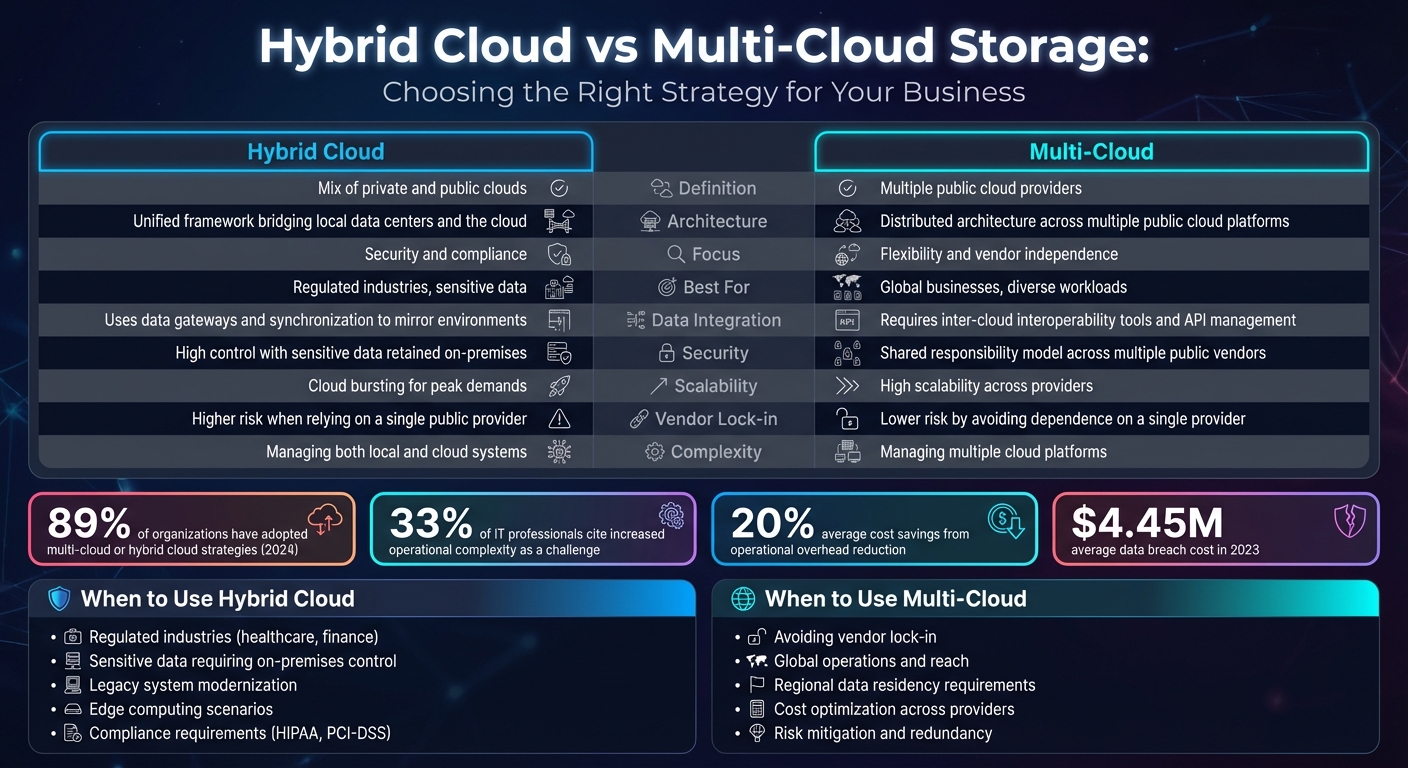 Hybrid Cloud vs Multi-Cloud Storage: Key Differences and Features Comparison