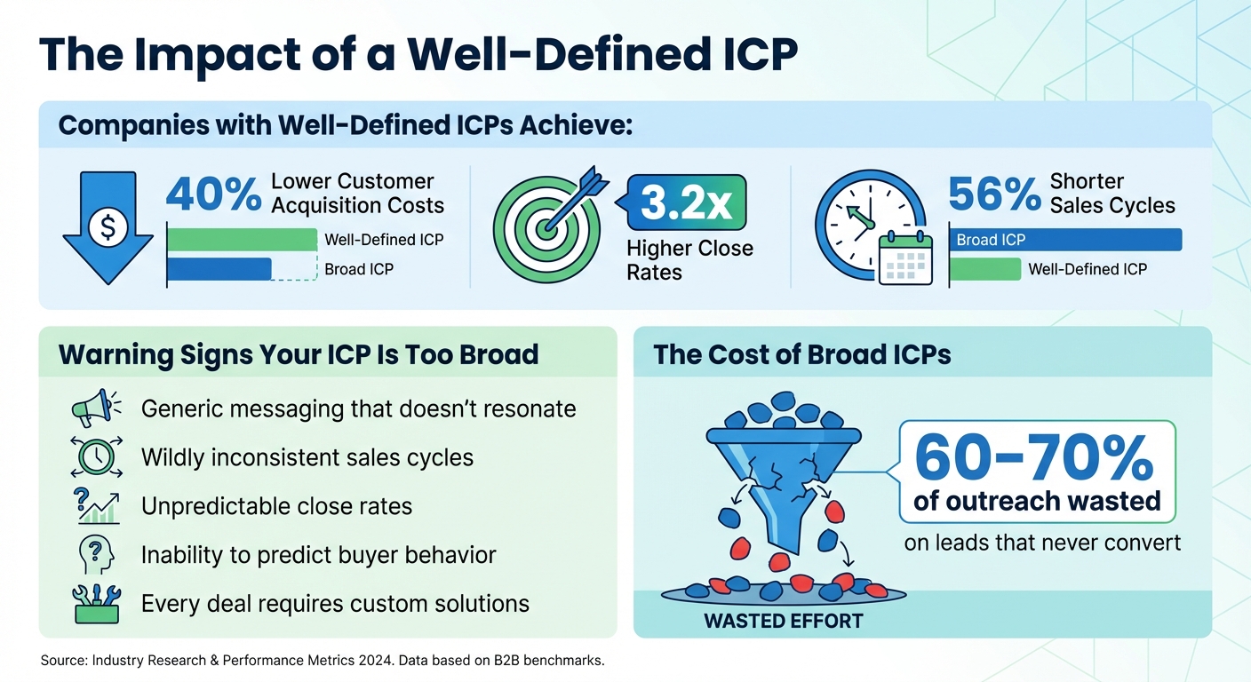 Benefits of a Focused ICP: Key Performance Metrics Comparison