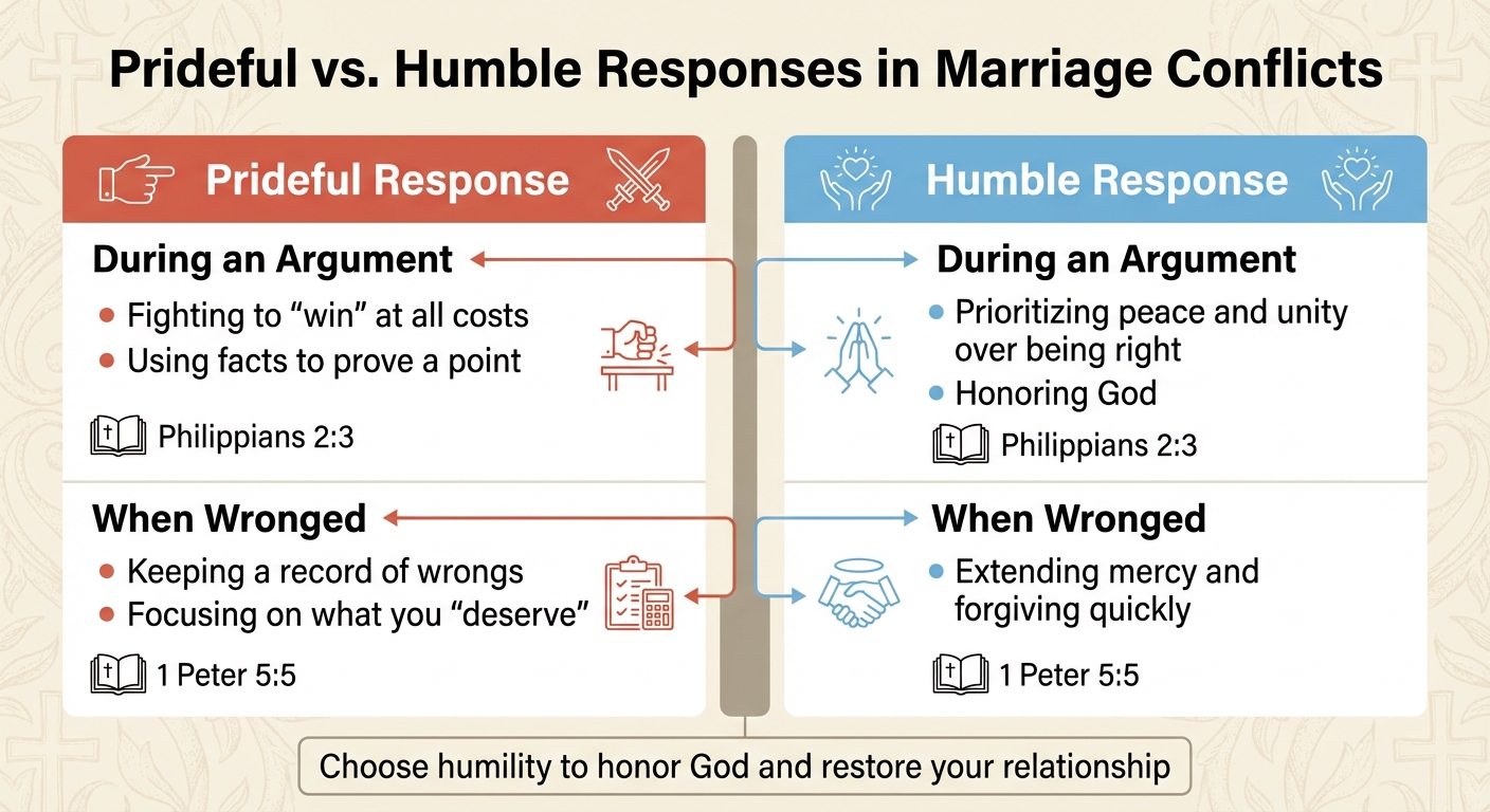 Prideful vs Humble Responses in Marriage Conflicts