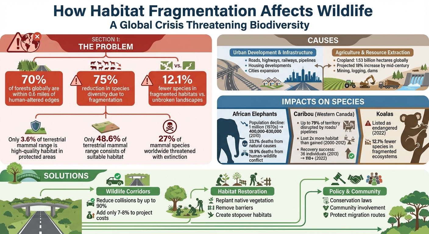 Habitat Fragmentation Impact on Wildlife: Key Statistics and Solutions