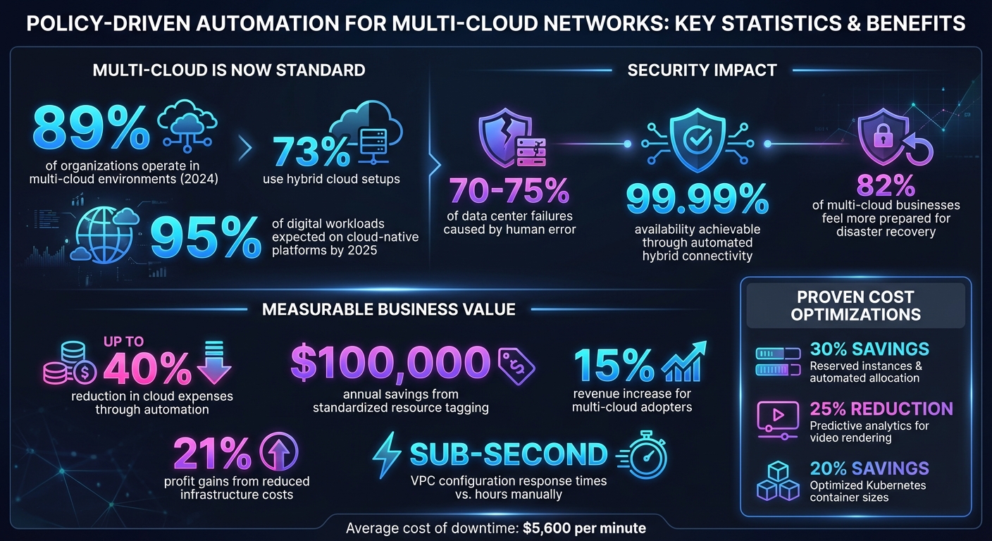 Policy-Driven Automation Benefits: Security, Cost Savings, and Multi-Cloud Adoption Statistics