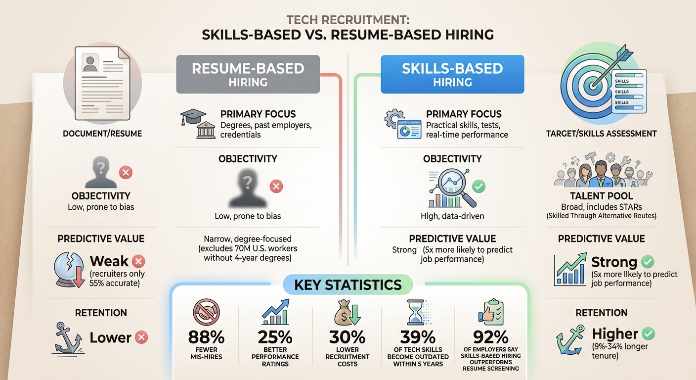 Skills-Based vs Resume-Based Hiring: Key Differences and Performance Metrics