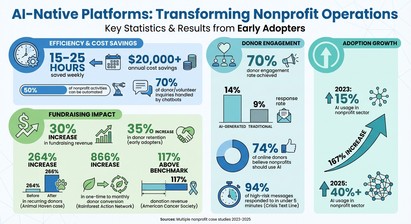 AI Impact on Nonprofit Operations: Key Statistics and Results