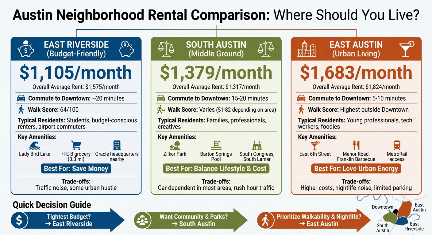 Austin Neighborhood Comparison: East Riverside vs South Austin vs East Austin Rental Guide