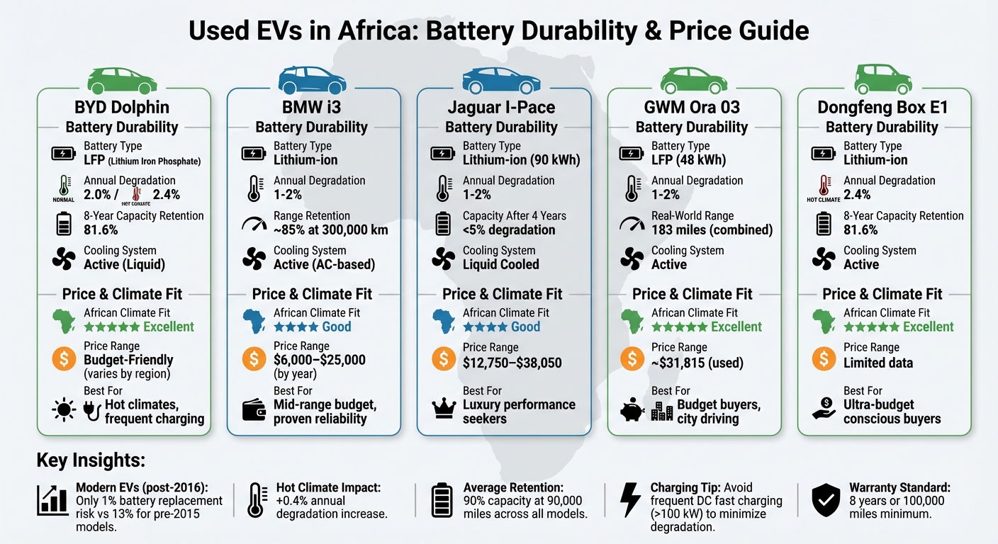Top 5 Used EVs for Africa: Battery Durability and Price Comparison