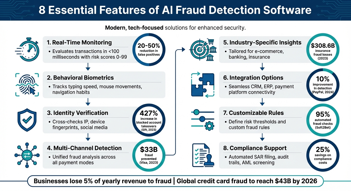 8 Essential Features of AI Fraud Detection Software