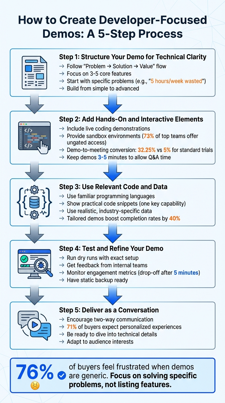 5-Step Process for Creating Developer-Focused Product Demos