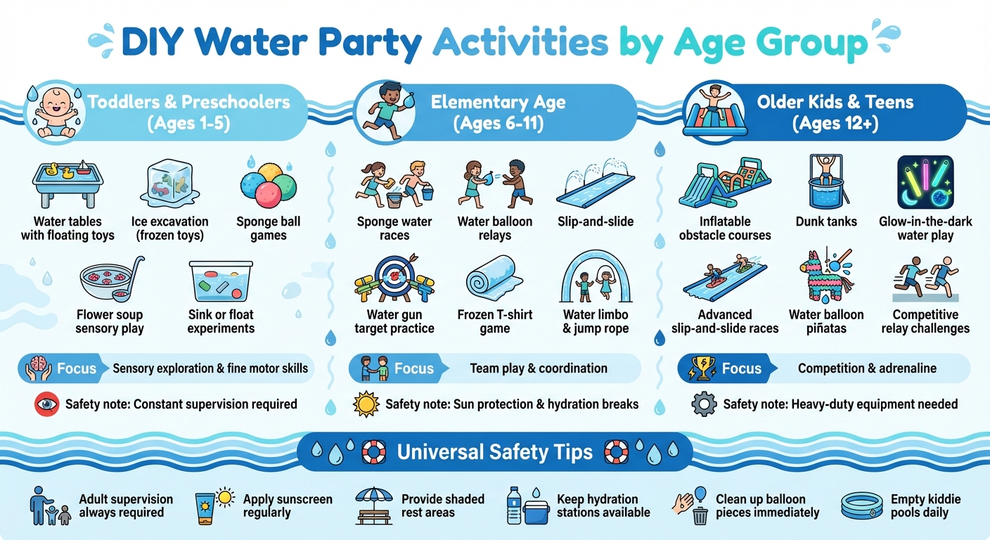DIY Water Party Activities by Age Group: Toddlers to Teens