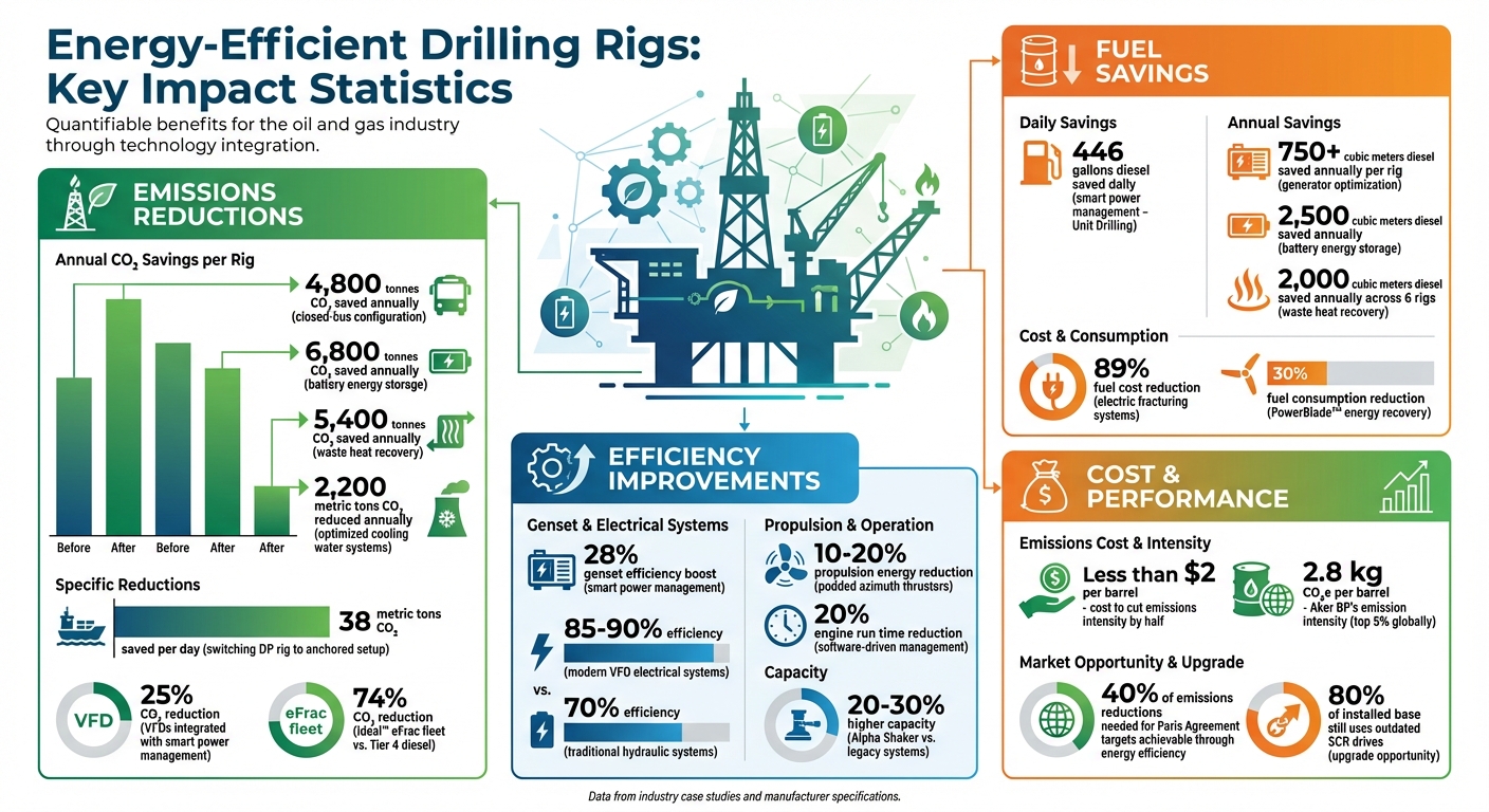 Energy-Efficient Drilling Rigs: Emissions Reduction and Fuel Savings Statistics
