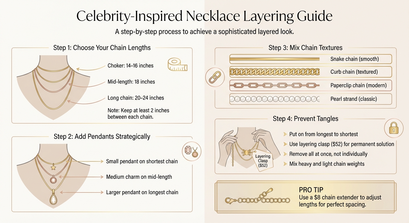 How to Layer Minimalist Necklaces Like Celebrities Step-by-Step Guide