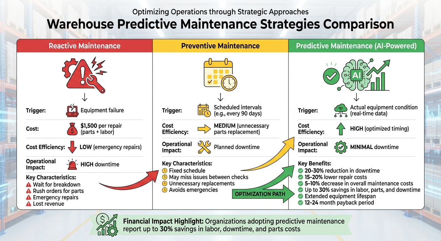 Reactive vs Preventive vs Predictive Maintenance: Cost and Downtime Comparison