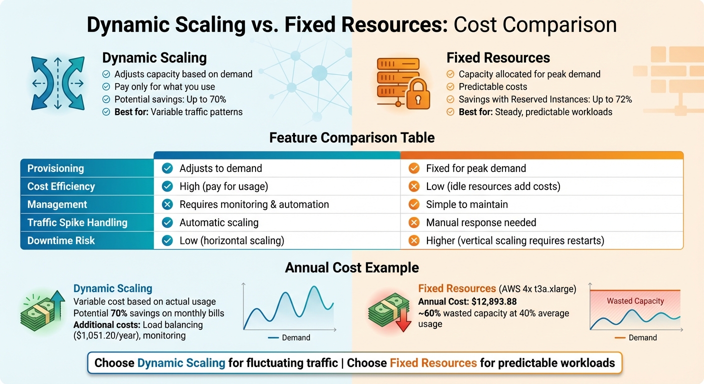 Dynamic Scaling vs Fixed Resources: Cost and Performance Comparison