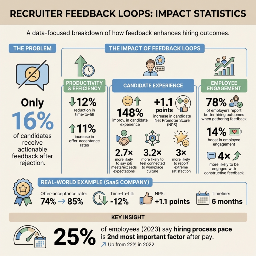 Impact of Recruiter Feedback Loops: Key Statistics and Outcomes