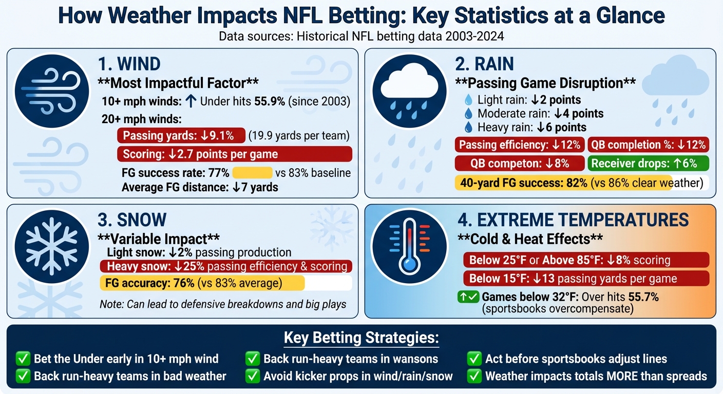 How Weather Conditions Impact NFL Game Scoring and Betting Lines