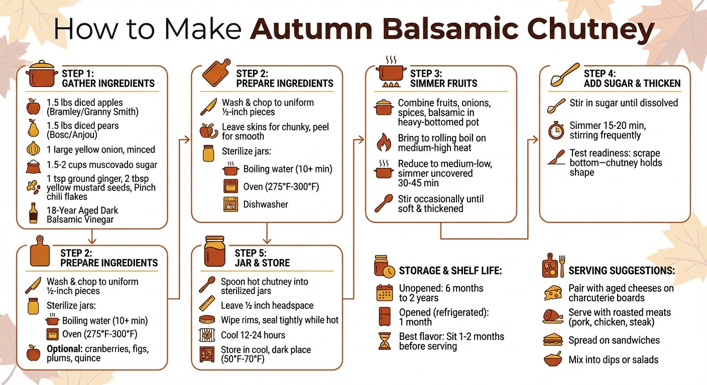 How to Make Autumn Balsamic Chutney: Step-by-Step Recipe Guide