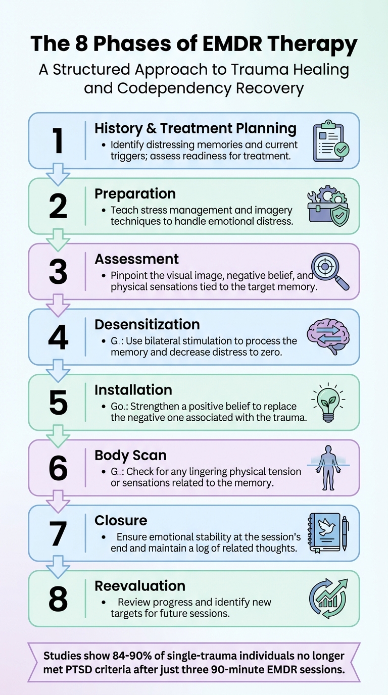 EMDR Therapy 8-Phase Treatment Process for Codependency Recovery