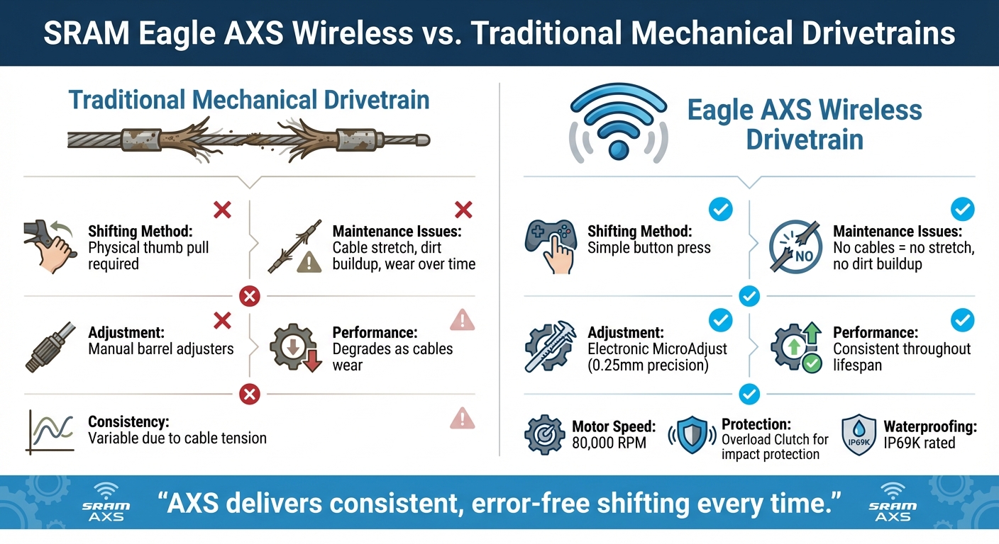 SRAM Eagle AXS vs Mechanical Drivetrain Comparison