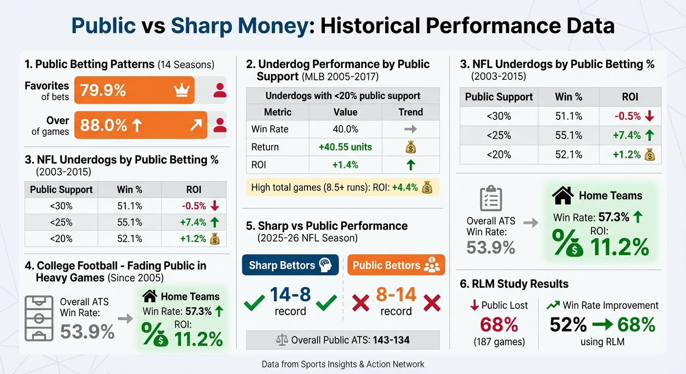 Public vs Sharp Betting Performance: Historical Data and ROI Comparison