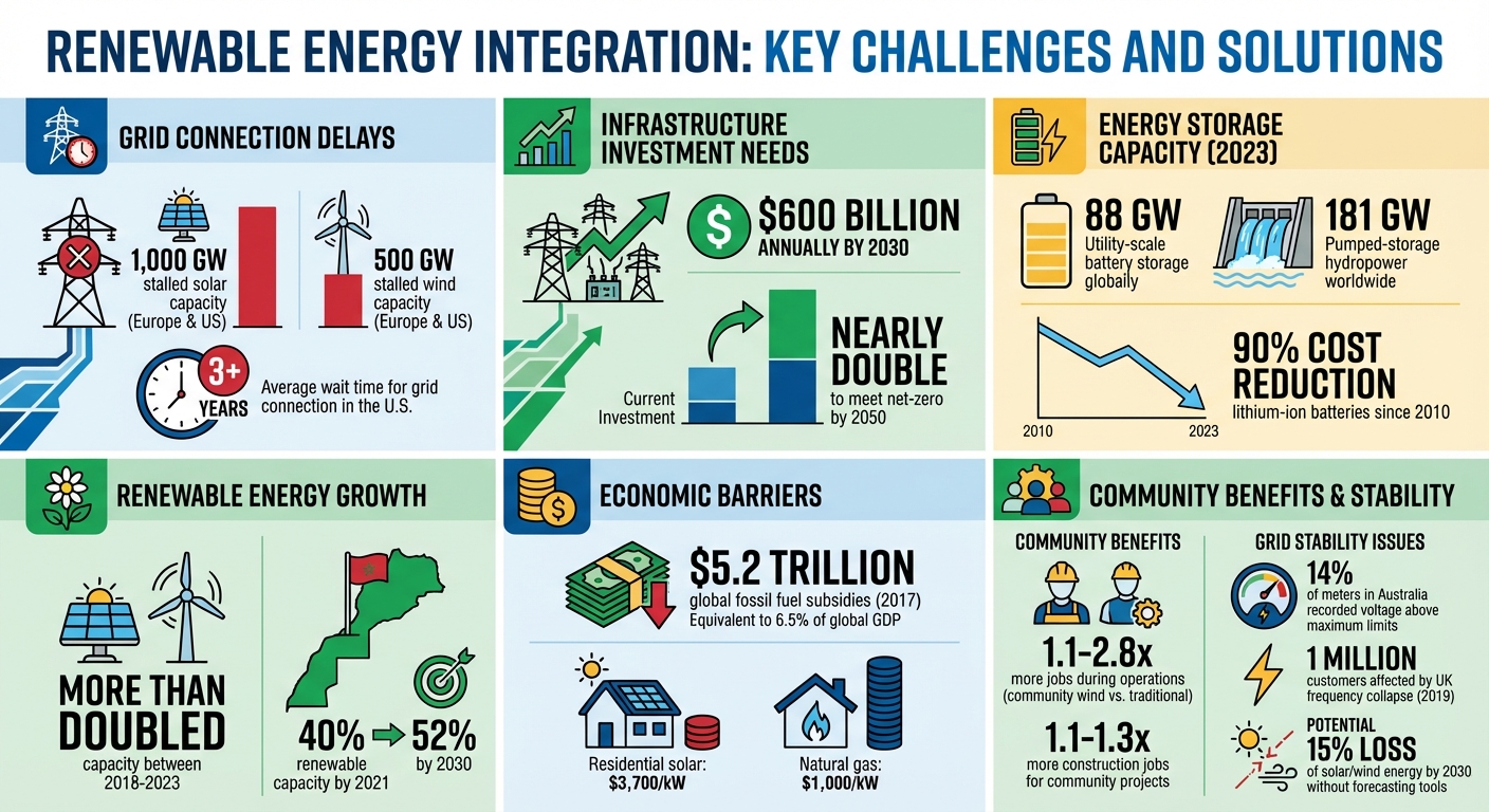 Renewable Energy Integration: Key Challenges and Solutions by the Numbers