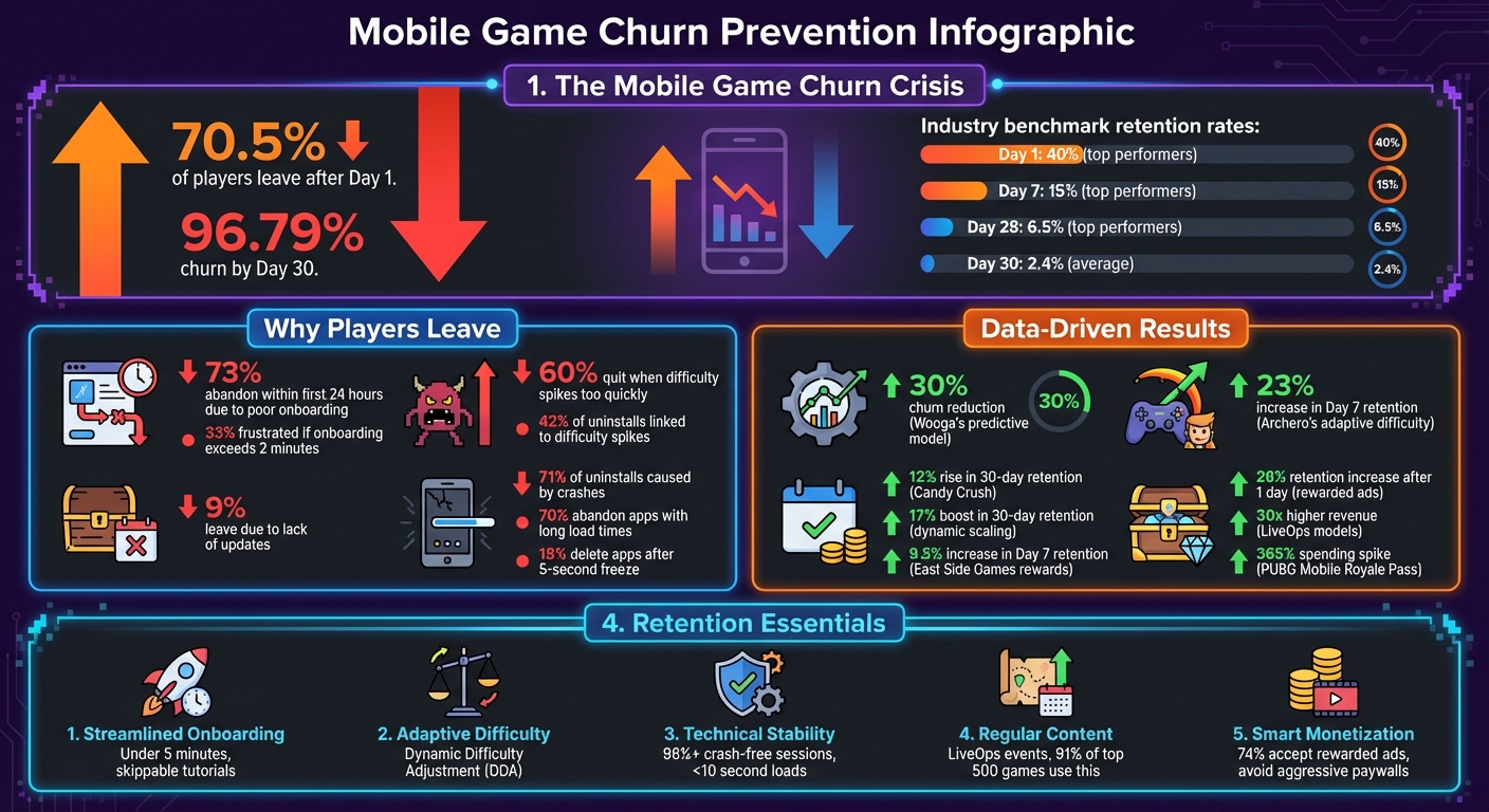 Mobile Game Player Churn Statistics and Prevention Strategies