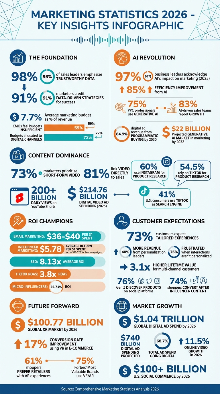 Marketing Statistics 2026: Key Data-Driven Insights for Digital Success