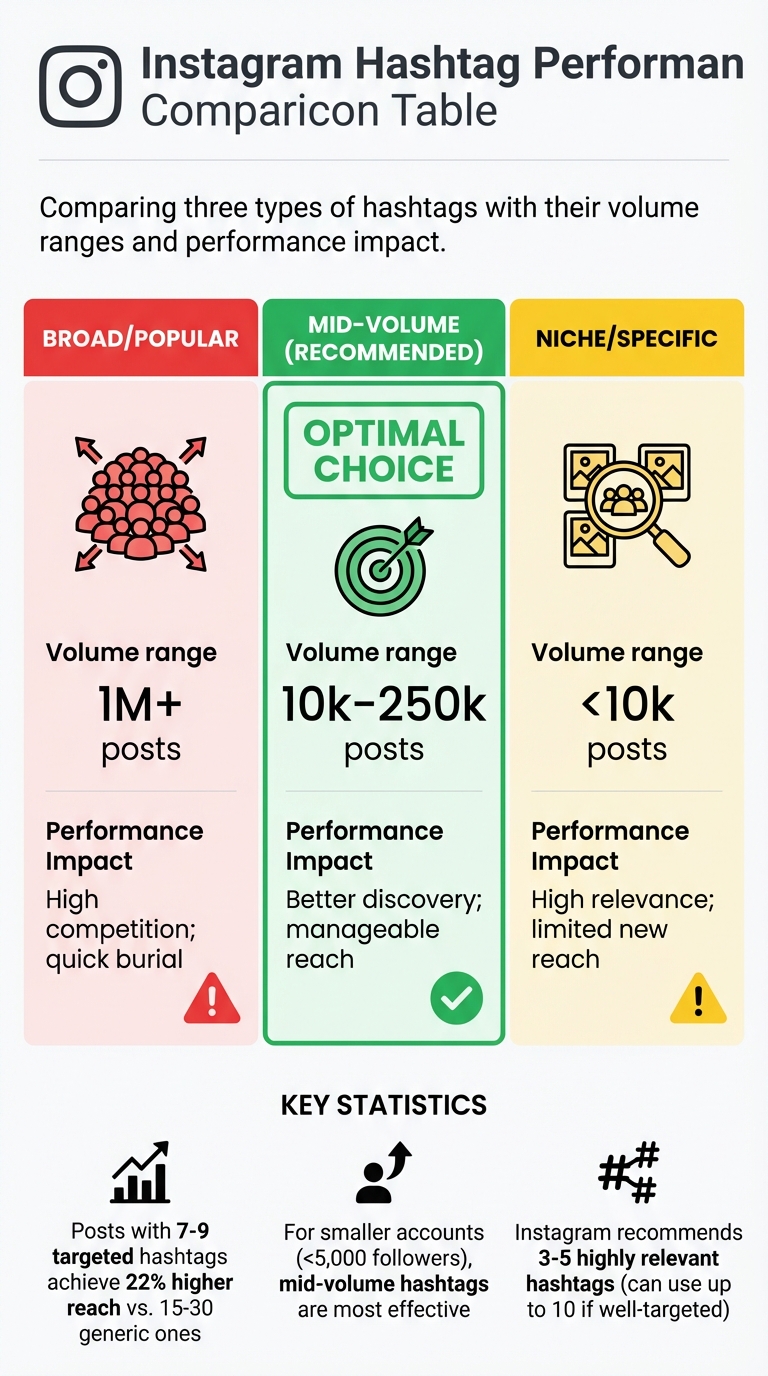 Instagram Hashtag Strategy Guide: Volume Ranges and Performance Impact