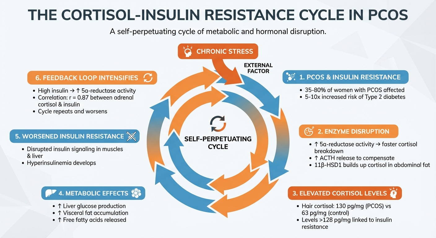 The Cortisol-Insulin Resistance Cycle in PCOS