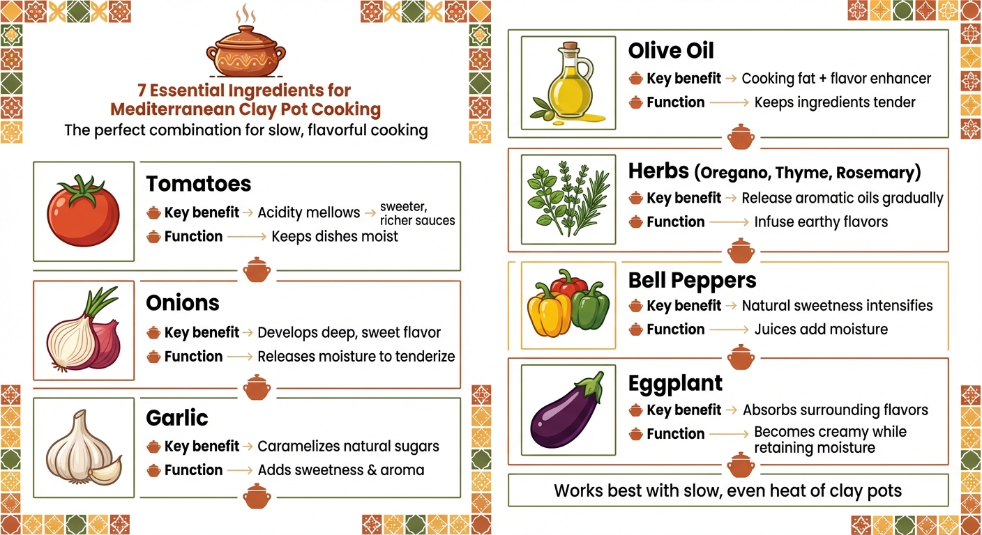 7 Essential Ingredients for Mediterranean Clay Pot Cooking