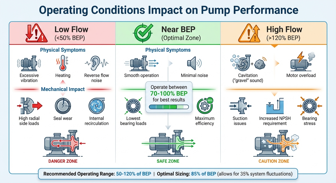 Centrifugal Pump Performance: Operating Conditions Impact on Efficiency and Reliability