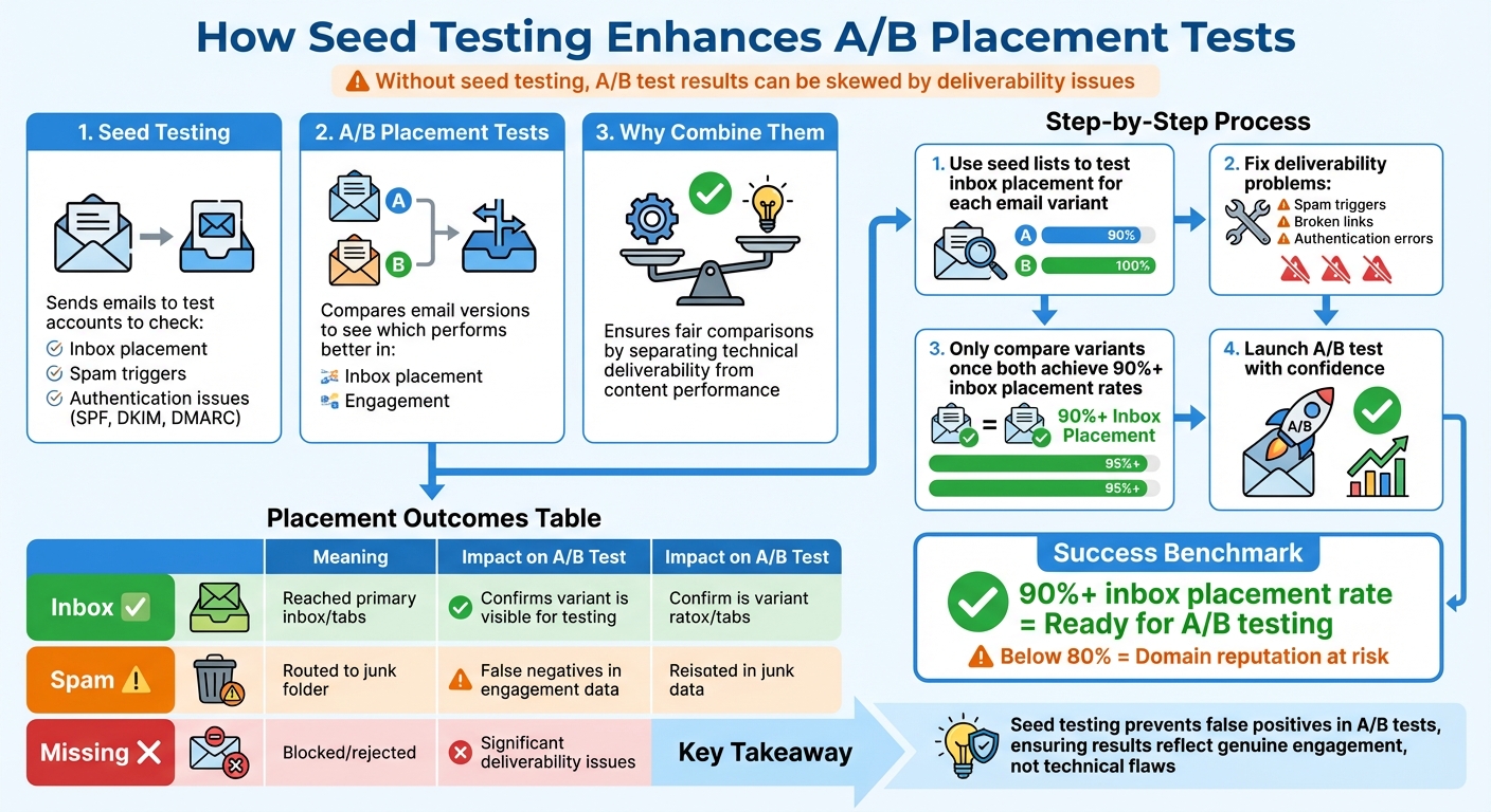 Seed Testing and A/B Placement Test Workflow for Email Deliverability