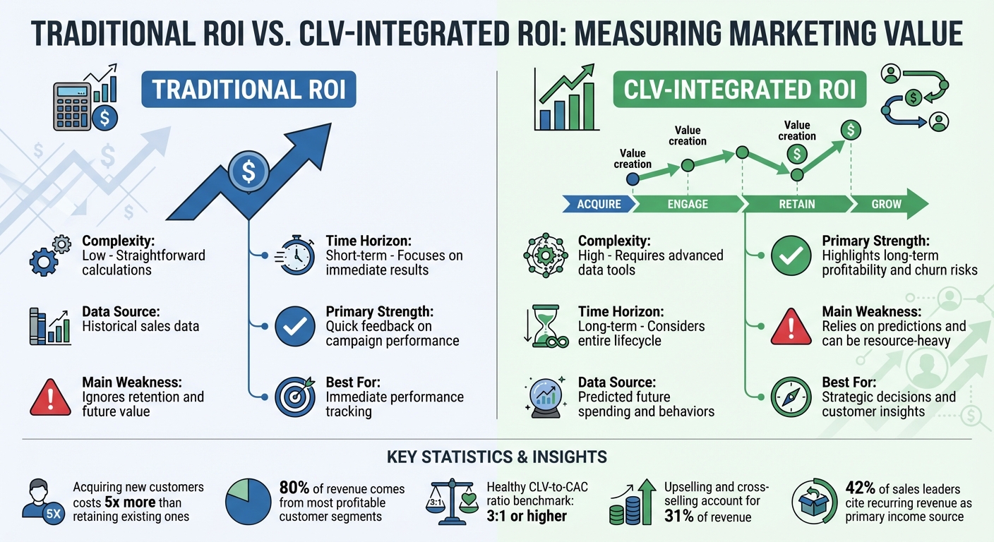 Traditional ROI vs CLV-Integrated ROI: Key Differences and Benefits