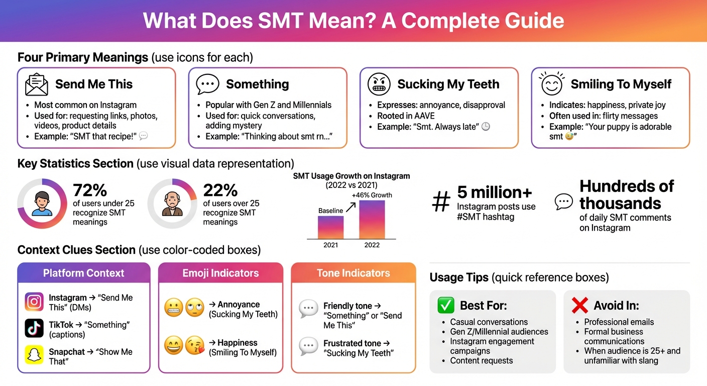 SMT Meanings and Usage Guide for Instagram and Texting