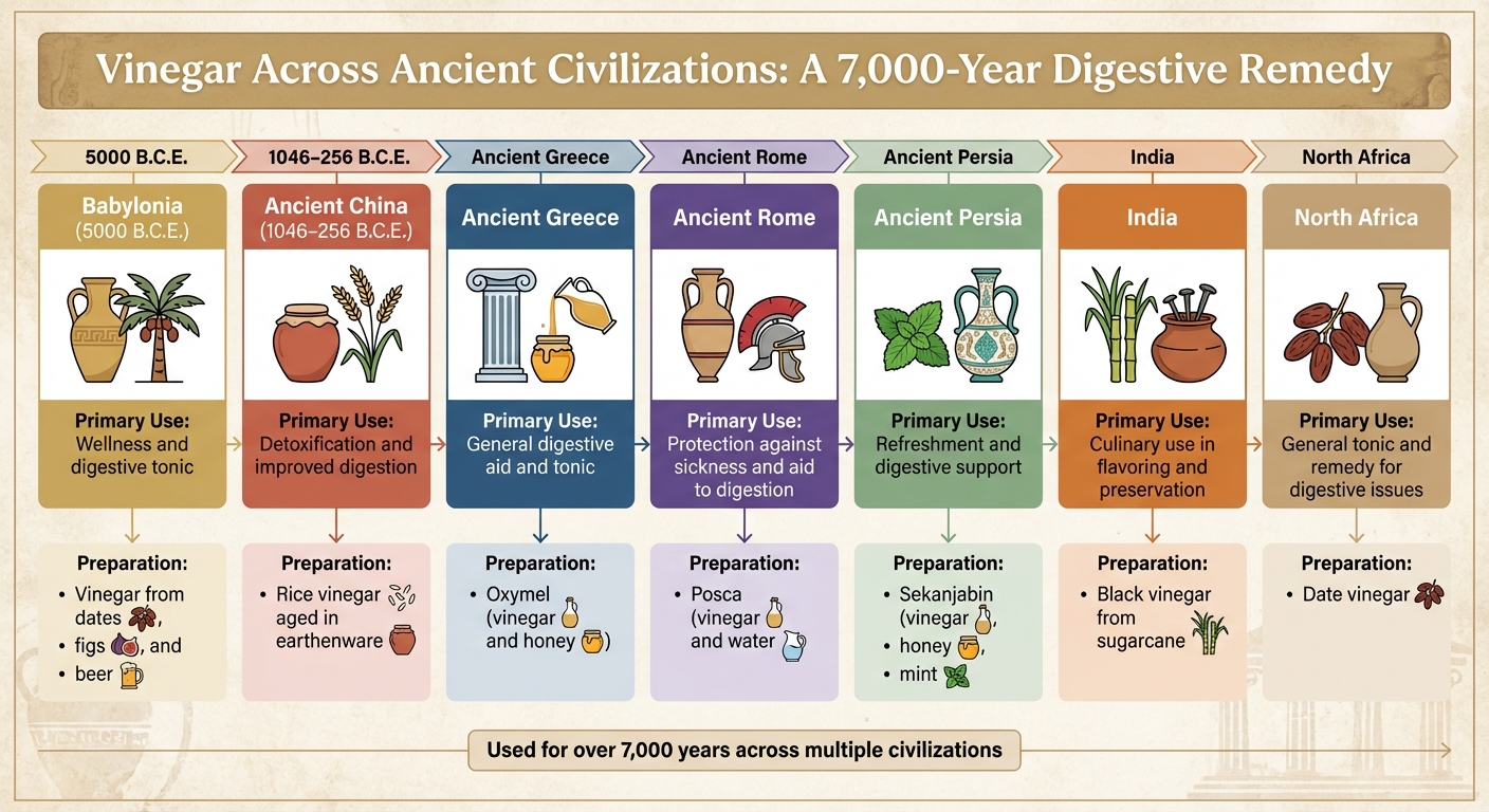 Ancient Civilizations' Vinegar Uses for Digestive Health