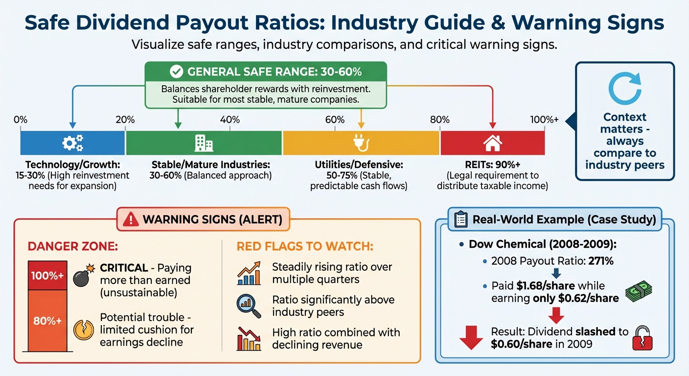 Safe Dividend Payout Ratios by Industry and Warning Signs
