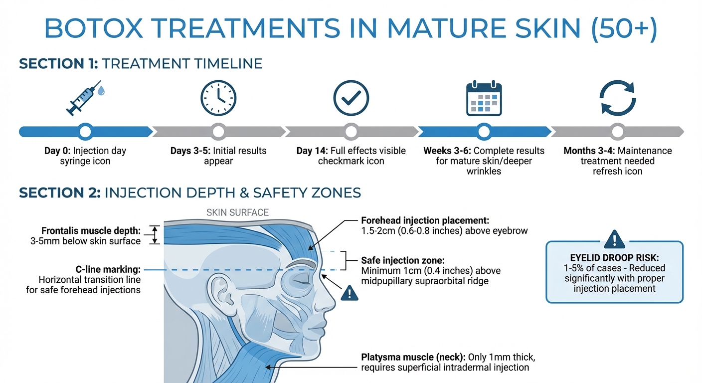 Botox Treatment Timeline and Injection Depth Guide for Mature Skin