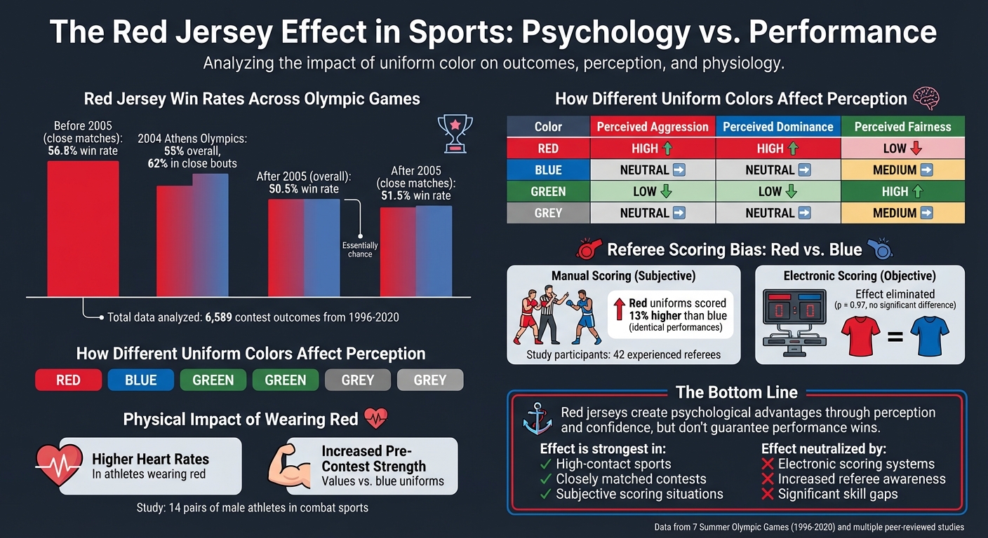 How Red Jerseys Impact Sports Performance: Win Rates and Psychological Effects