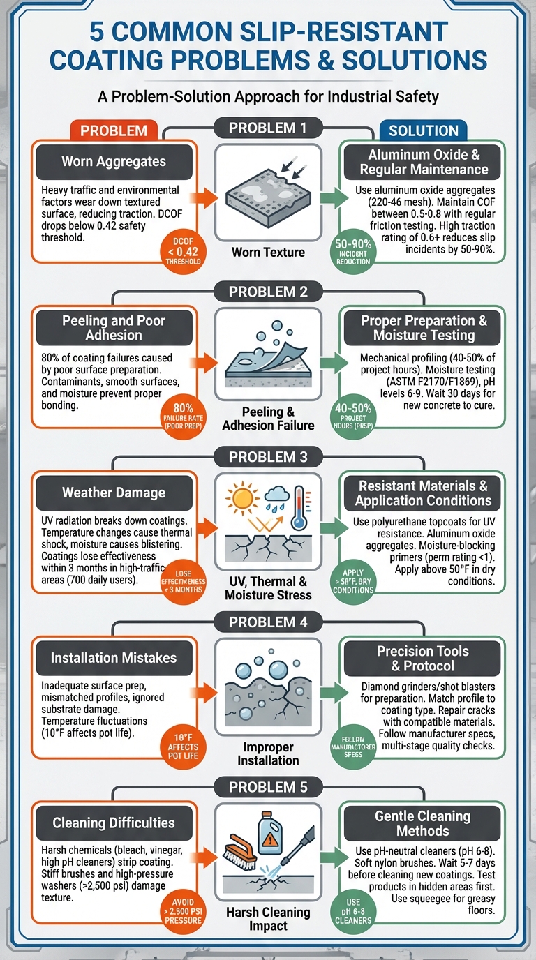 5 Common Slip-Resistant Coating Problems and Solutions