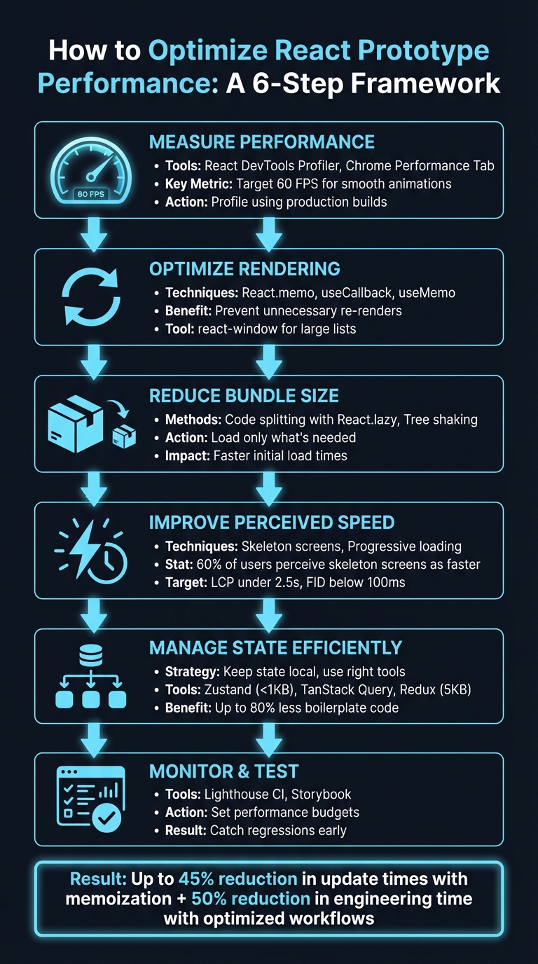 6-Step Framework for Optimizing React Prototype Performance
