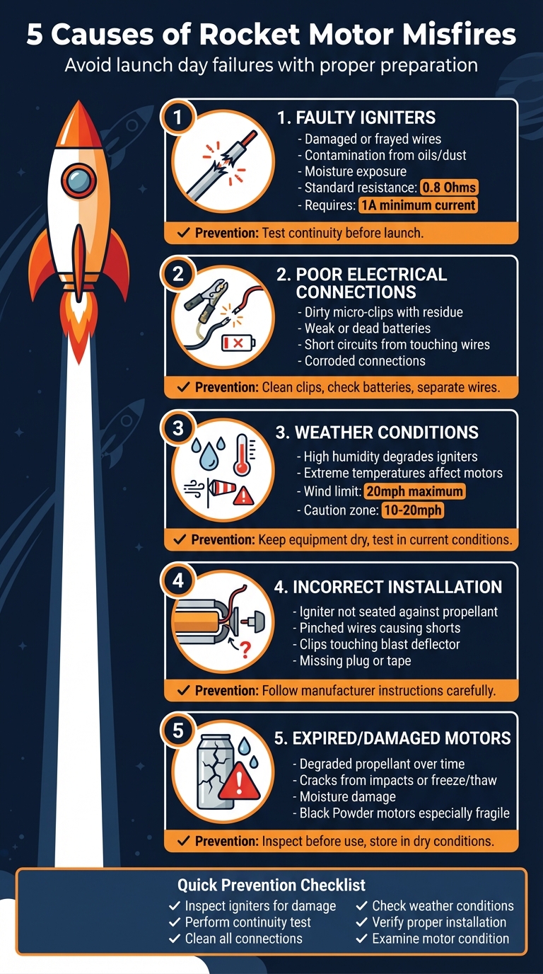 5 Common Causes of Rocket Motor Misfires and Prevention Tips