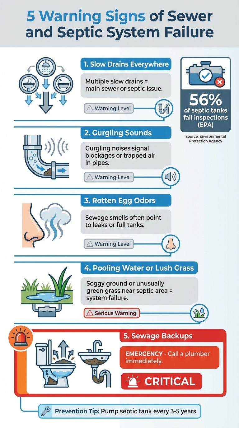 5 Warning Signs of Sewer and Septic System Failure