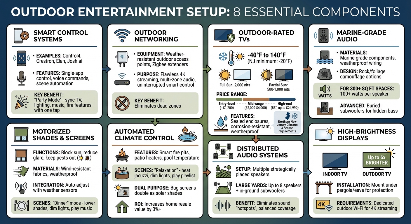Outdoor Entertainment Setup: Essential Components and Specifications Guide