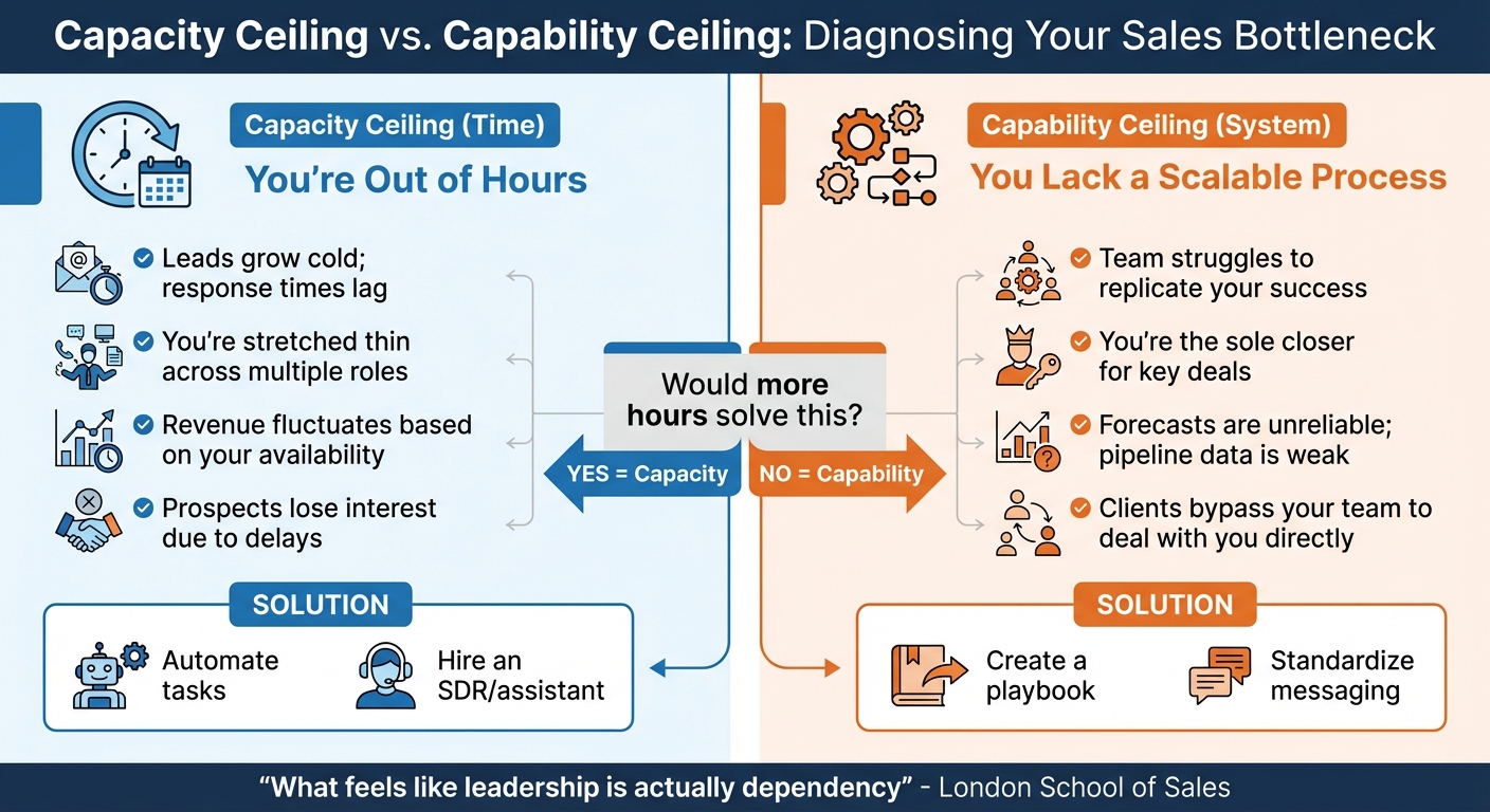 Capacity vs Capability Ceiling: Diagnosing Your Sales Bottleneck