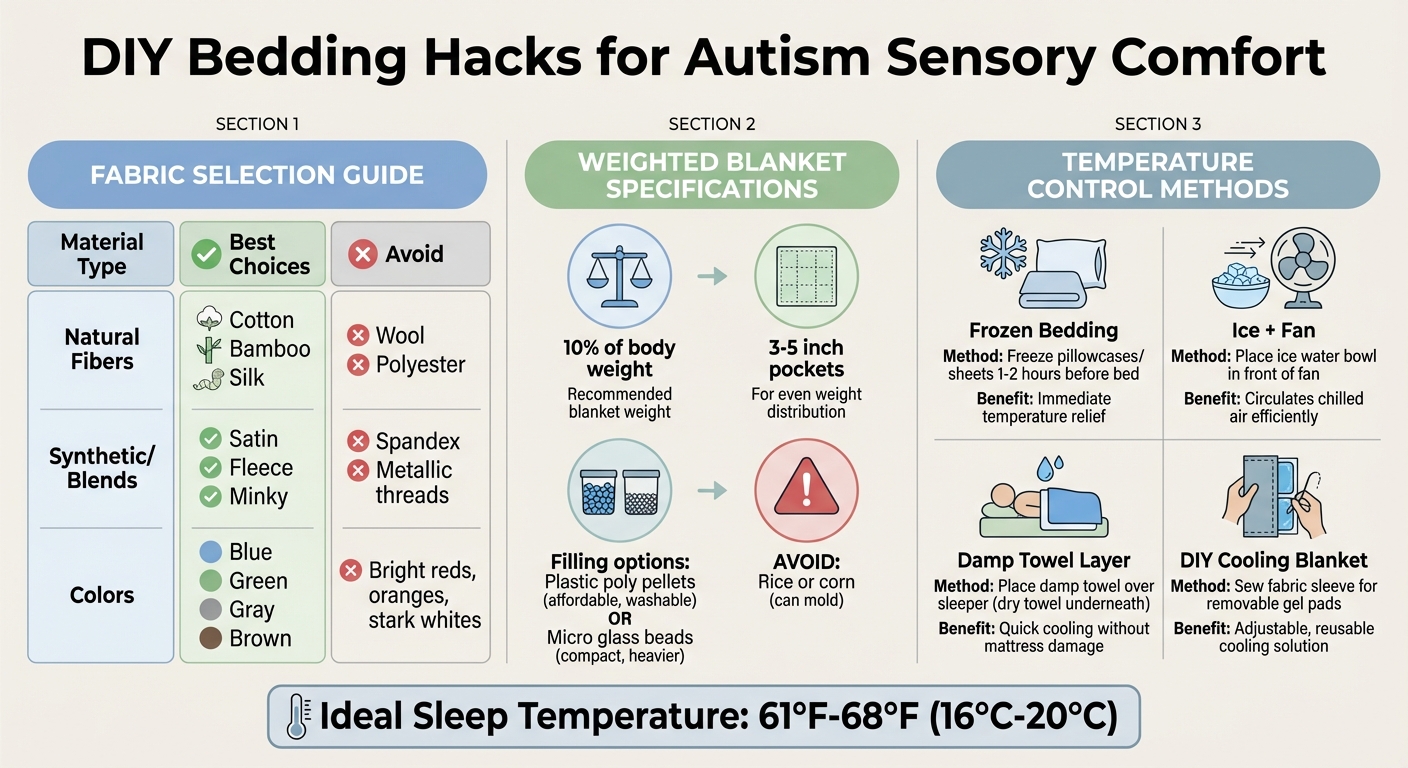 DIY Autism Sensory Bedding Guide: Fabrics, Weighted Blankets & Temperature Control